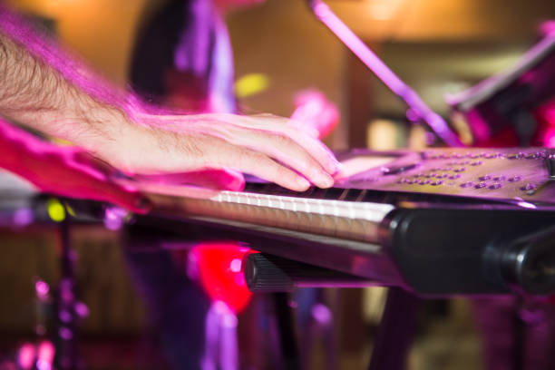 istock Musician plays keyboards in a rock band 846806472