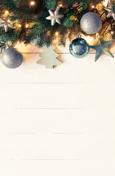 istock Vertical Turquoise Christmas Banner, Copy Space, Instagram Filter 846814388