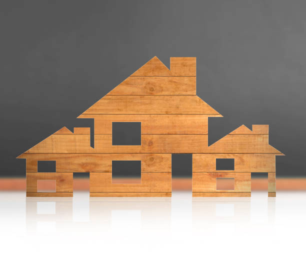 istock Model house wood form of  diagram 846816080