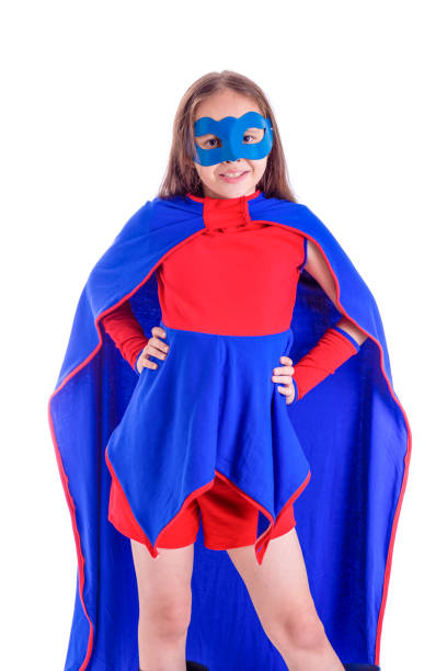 istock Young girl in superhero costume 846827634