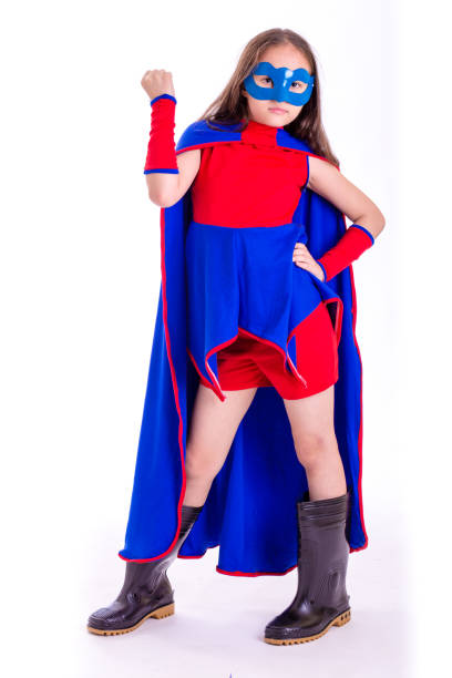 istock Young girl in superhero costume 846827988