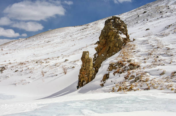 istock High mountains under snow in the winter 846841726