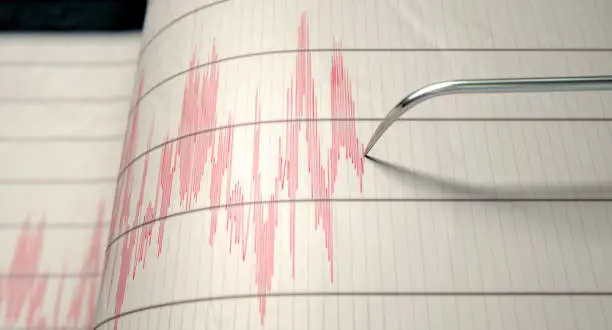 Photo of Seismograph Earthquake Activity