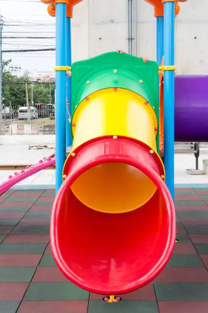 Colorful plaything in a park