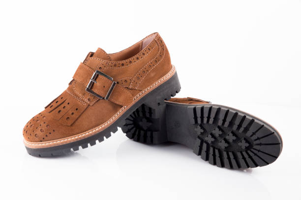 istock Female Brown Shoe on White Background. 846848246