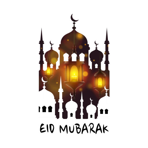 illustrations, cliparts, dessins animés et icônes de eid mubarak couvrir, islamique belle - lampedusa