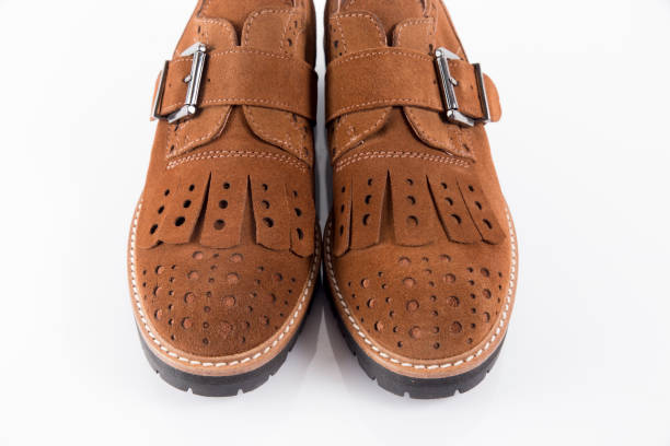 istock Female Brown Shoe on White Background. 846852070