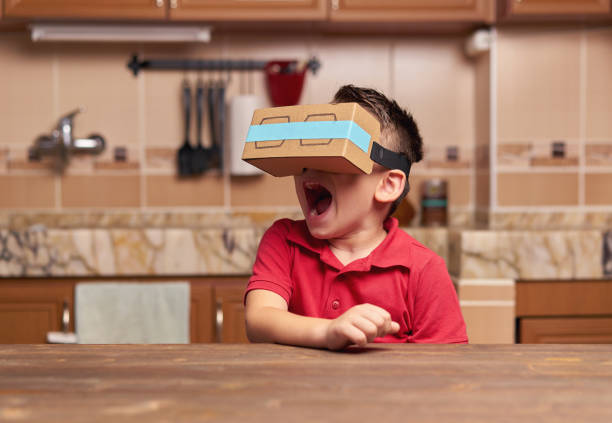 istock Child is discovering the virtual reality glasses 846856770