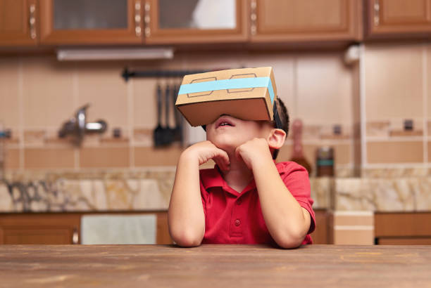 istock Child is discovering the virtual reality glasses 846856902