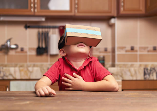 istock Child is discovering the virtual reality glasses 846857550