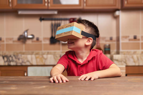 istock Child is discovering the virtual reality glasses 846859362