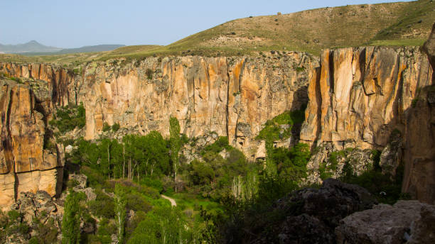 istock Beautiful rocks in the foreground. Colorful valley between the mountains. 846859662
