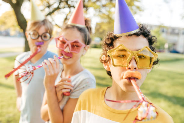 istock Kids having fun on birthday party 846860146