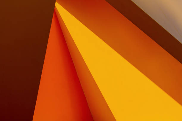 istock Yellow abstract background of a modern public art installation. 846875100