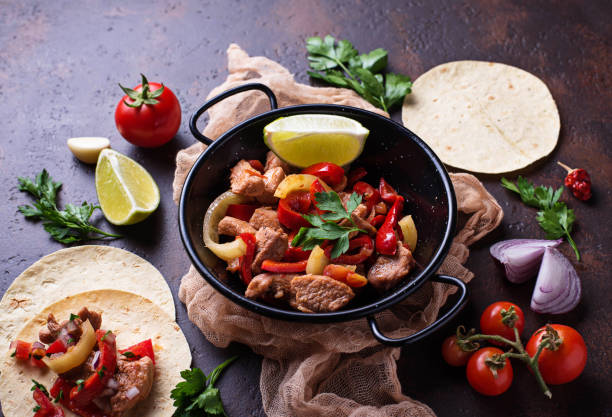 istock Fajitas with peppers for cooking Mexican tacos 846883266