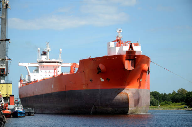 istock Tanker entering the port 846907876