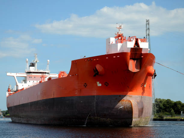 istock Tanker entering the port 846907878