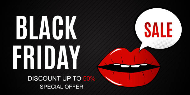 istock Black Friday Sale Inscription Banner Design Template. Vector illustration 846928060