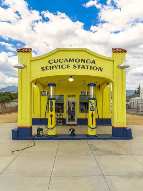 クカモンガ サービス ステーション、カリフォルニア州ランチョクカモンガ ストックフォト