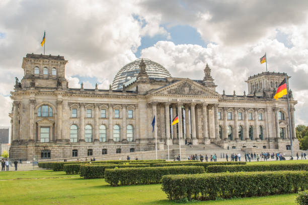 German parliament building (Reichstag) in Berlin, Germany German parliament building (Reichstag) in Berlin, Germany german social democratic party photos stock pictures, royalty-free photos & images