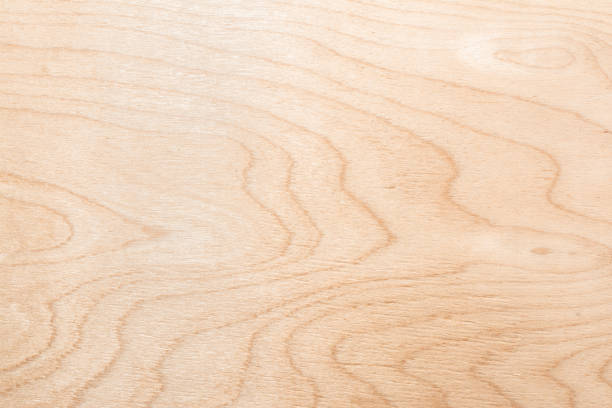 tekstura naturalnej sklejki brzozowej, powierzchnia drewna jest nieleczona, dużo błonnika i małych wiórów - plywood wood grain panel birch zdjęcia i obrazy z banku zdjęć