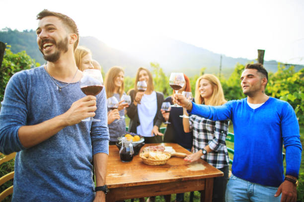 istock Winemaking party at agriturismo in Italy 846987388