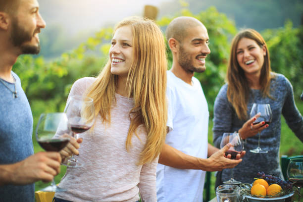 istock Winemaking party at agriturismo in Italy 846987472