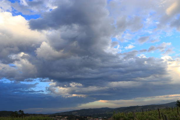 istock Clouds and sky in french countryside 846996522