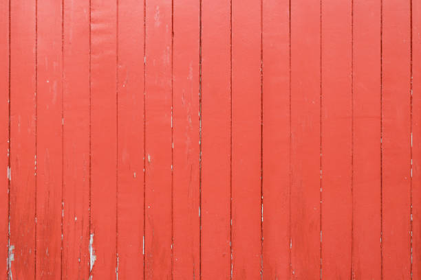istock Red wooden door texture 846997260