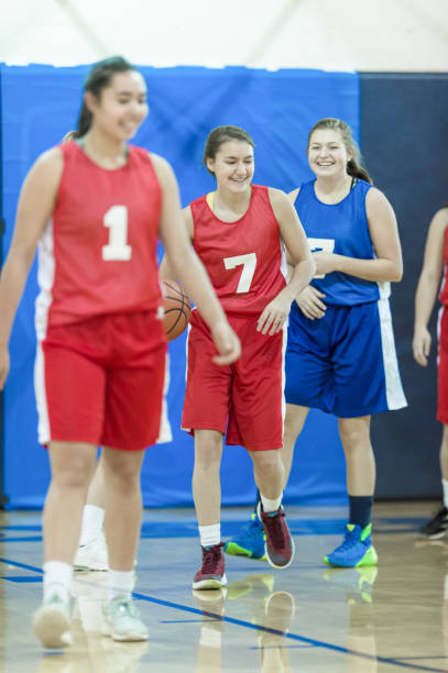 istock Girls high school basketball team 847012970