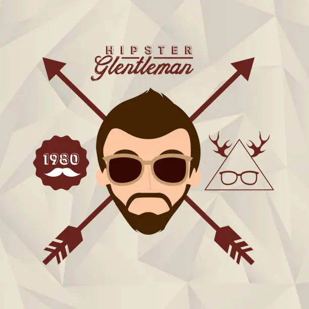 Vector illustration of hipster lifestyle