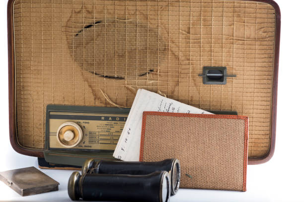 istock some vintage and antique objects including a radio, binoculars and an old letter 847026202