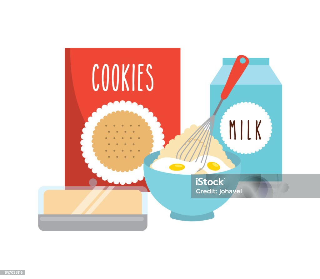 homemade food homemade food design, vector illustration eps10 graphic Bag stock vector