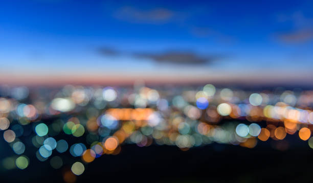istock Seoul city of bokeh night light. 847033818