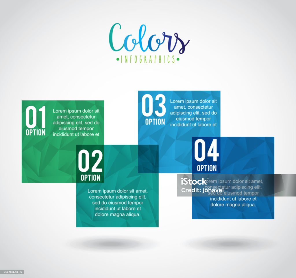 Simple Color Infographic Colors Infographics Stock Illustration - Download Image Now - Abstract ...