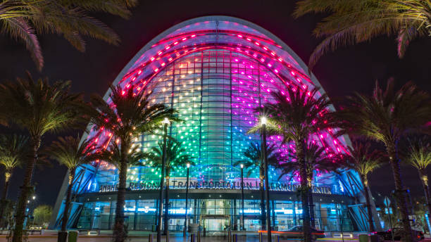 Palms Rainbow The fantastic ARTIC transportation located in Anaheim, Orange County. anaheim california stock pictures, royalty-free photos & images