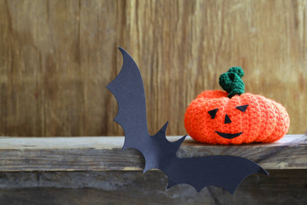 istock Happy Halloween! Composition with scary skull for decoration 847050256