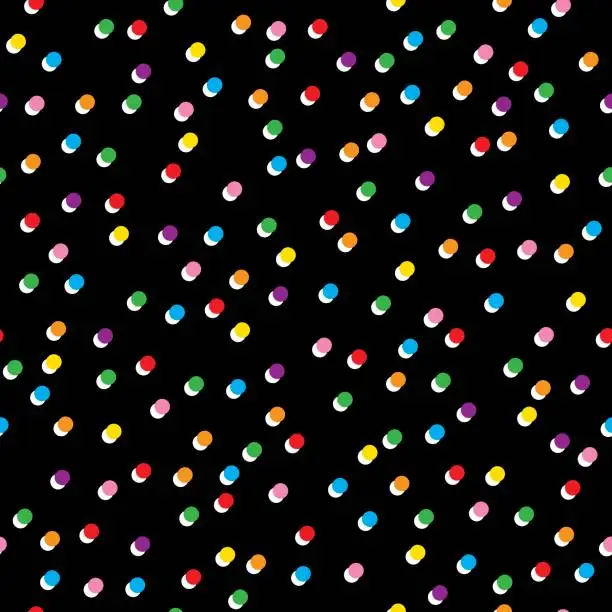 Vector illustration of Colorful Little Dots Pattern