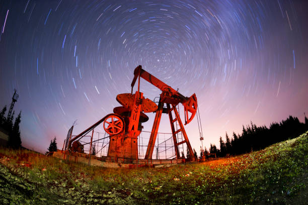 istock Oil pump in the mountains 847055022