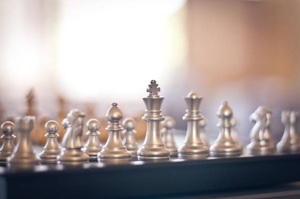 istock Chess on chessboard game business concept selective focus. 847055068