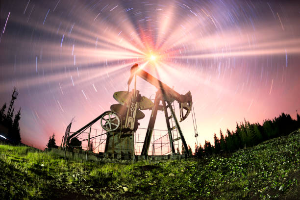 Oil pump in the mountains