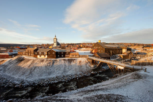 City Roros City Roros in Norway roros mining city stock pictures, royalty-free photos & images