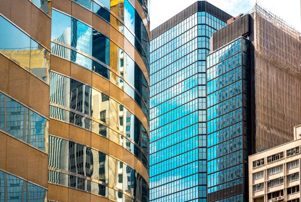istock Modern office building detail, glass surface 847062582