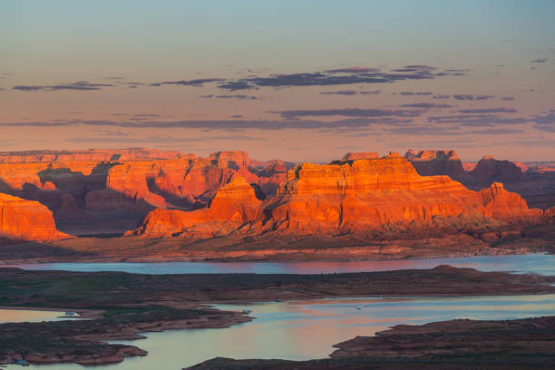 istock Lake Powell, Arizona, landscape, at sunset 847070150