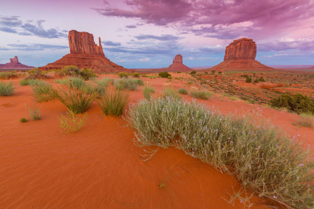 istock Beautiful scenery in Monument Valley, Arizona under warm sunset light 847070362