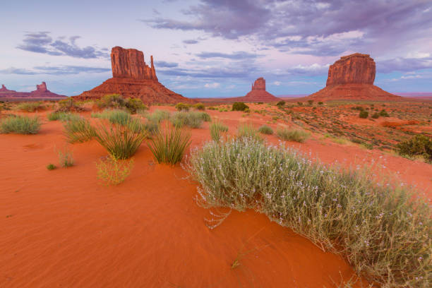 istock Beautiful scenery in Monument Valley, Arizona under warm sunset light 847070384