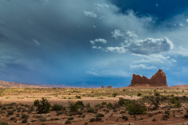 istock Dramatic storm clouds in the Arizona desert, in autumn 847070388