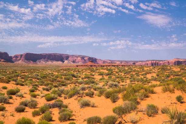 istock Monument Valley in Utah, USA. Desert under the blue sky 847076112