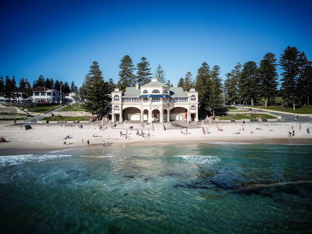 Cottesloe Beach Perth Western Australia Here is some photo's of Perth Western Australia stunning beaches, surfers and hills. Showing off just how good it is to live in Perth Western Australia. cottesloe beach stock pictures, royalty-free photos & images