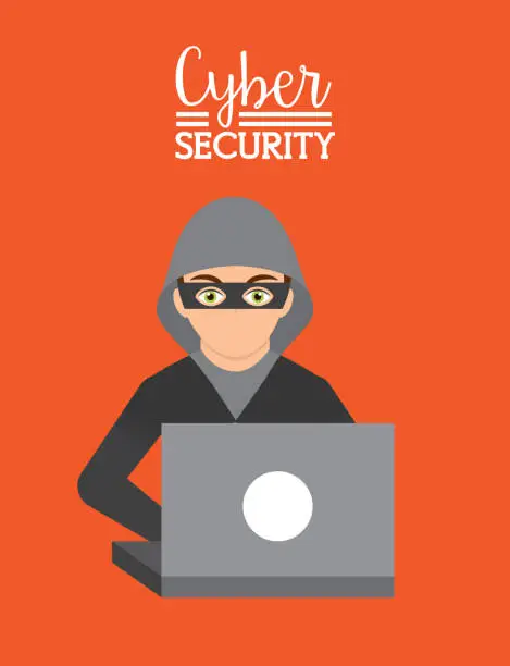 Vector illustration of cyber security